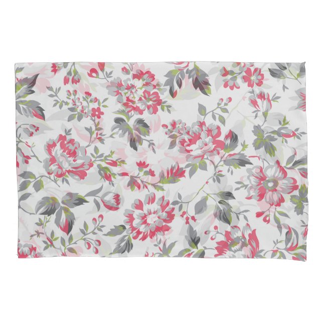 Shabby Chic Floral Roses Pattern Pillow Case (Front)