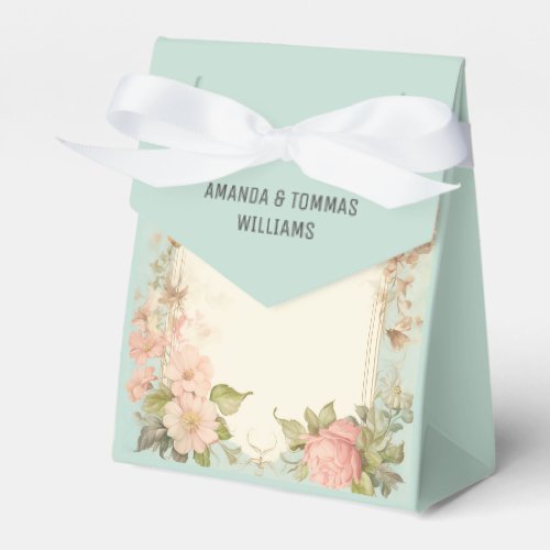 Shabby Chic Floral Wedding Favor Boxes