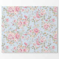 Shabby Chic Floral Wrapping Paper