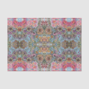 Shabby Chic Flower Garden Watercolor Painting  Tissue Paper
