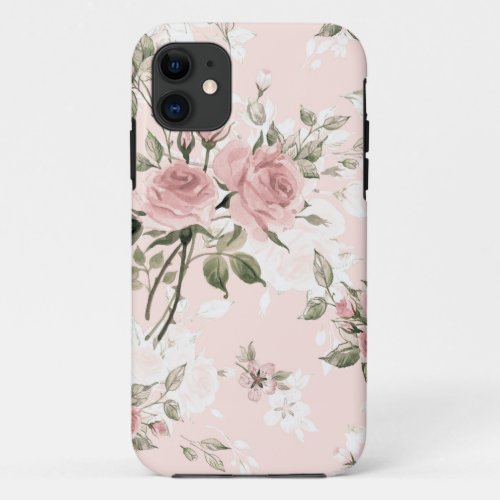 Shabby chic french chic vintagefloralrustic iPhone 11 case