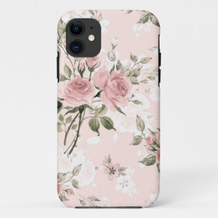 Shabby chic, french chic, vintage,floral,rustic,pi iPhone 11 case