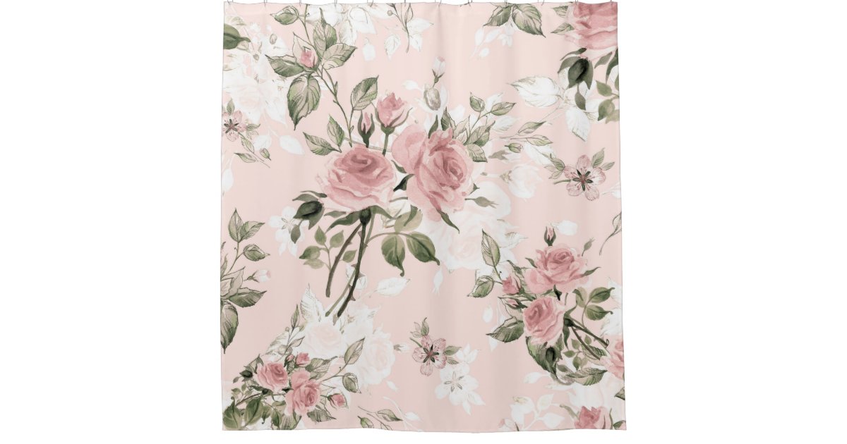 Shabby Chic French Vintage Fl Rustic Pi Shower Curtain French Chic Vintage Fl Rustic Pi