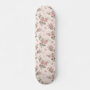 Shabby chic, french chic, vintage,floral,rustic,pi skateboard