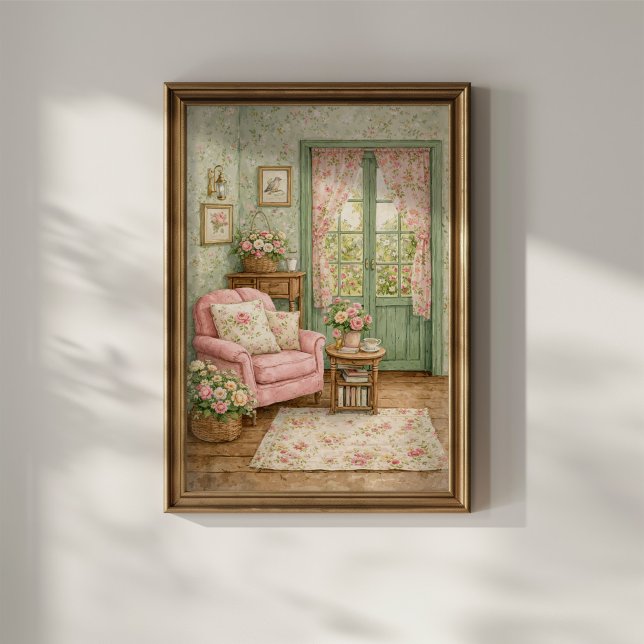 Shabby Chic Garden Reading Corner Poster (Creator Uploaded)