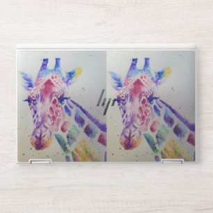 Shabby Chic Giraffe Floral Zoo Animal Laptop Skin