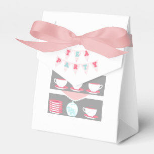 Shabby-Chic Girl Baby Shower Tea Party Favor Boxes
