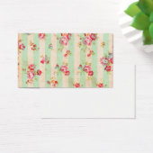 Shabby Chic Girly Red Green Roses Stripes Pattern (Desk)