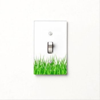 Shabby Chic Grassy Pattern Light Switch Cover by thatcrazyredhead at Zazzle
