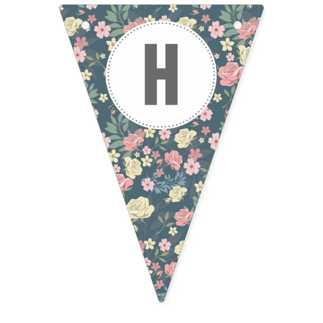 Shabby Chic Happy Birthday Banner (Second Flag)