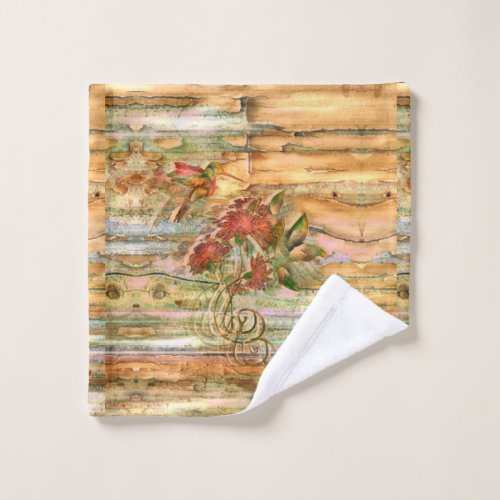 Shabby Chic Hummingbird Flight Bath Towel Set