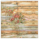 Shabby Chic Hummingbird Flight Fabric