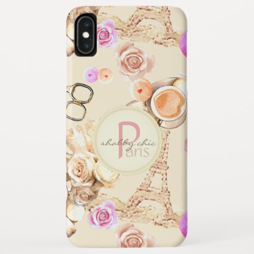 Shabby Chic in Vintage Paris iPhone XS Max Case