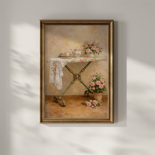 Shabby Chic Ironing Board Roses Poster (Creator Uploaded)