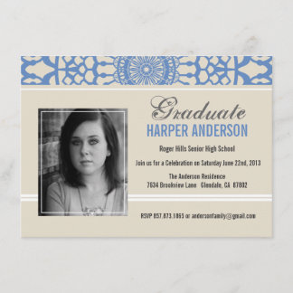 Shabby Chic Lace Graduation Annouoncement Invite