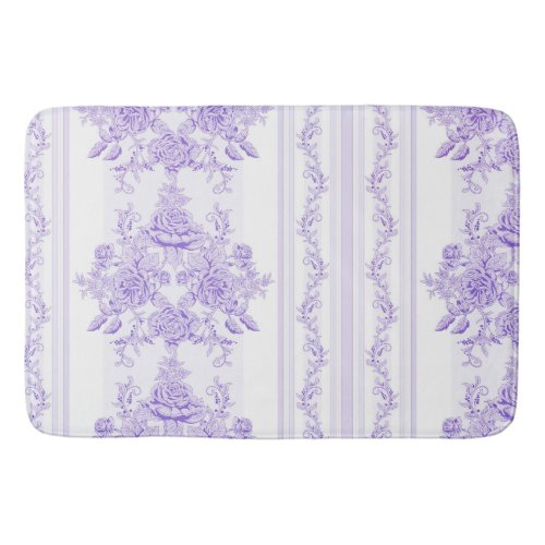 Shabby chiclavendertoilepatternfloralVictoria Bath Mat