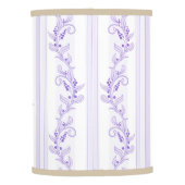 Shabby chic,lavender,toile,pattern,floral,Victoria Lamp Shade (Back)