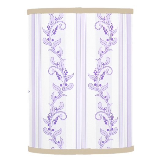 Shabby chic,lavender,toile,pattern,floral,Victoria Lamp Shade (Back)