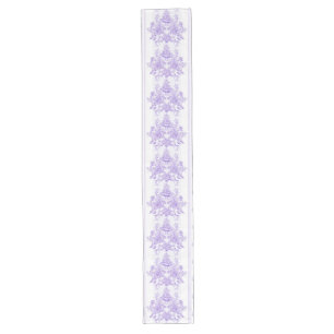 Shabby chic,lavender,toile,pattern,floral,Victoria Long Table Runner