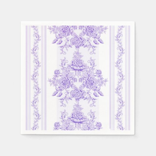 Shabby chiclavendertoilepatternfloralVictoria Napkins