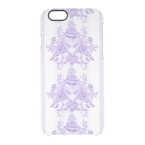 Shabby chiclavendertoilepatternfloralVictoria Clear iPhone 66S Case