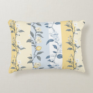 Shabby Chic Lemon Floral Series Design #9 Accent Pillow