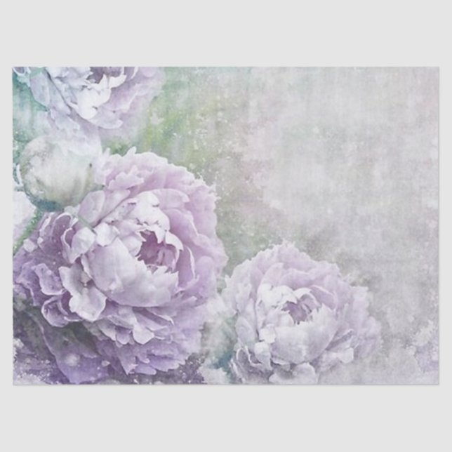 Shabby Chic Lilac Series Design 10 Tissue Paper (Front)