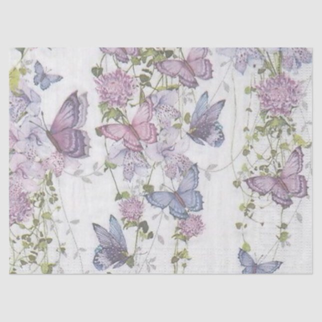Shabby Chic Lilac Series Design 14 Tissue Paper (Front)