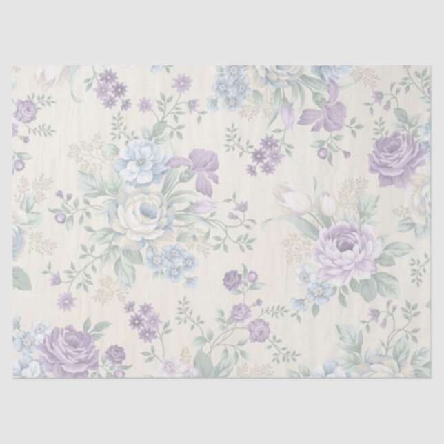 Shabby Chic Lilac Series Design 18 Tissue Paper (Front)