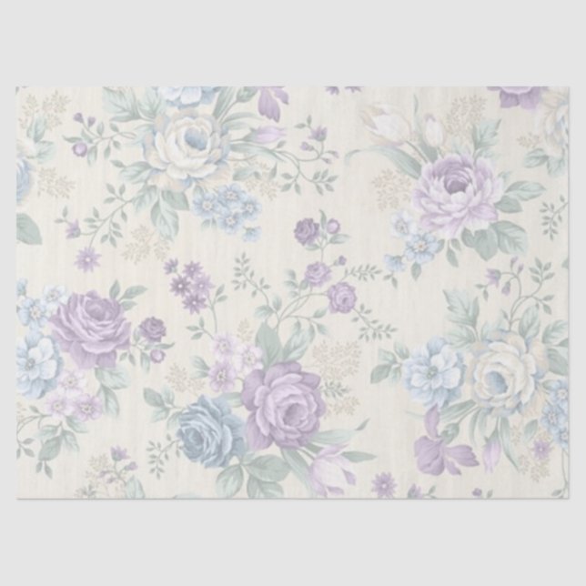 Shabby Chic Lilac Series Design 19 Tissue Paper (Front)