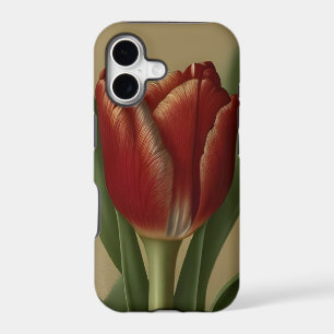 Shabby Chic Lovely Red Tulip iPhone 17 Case