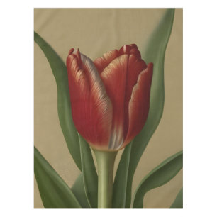 Shabby Chic Lovely  Red Tulip  Tablecloth