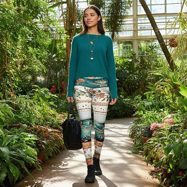 Shabby chic mixed patterns leggings (Creator Uploaded)