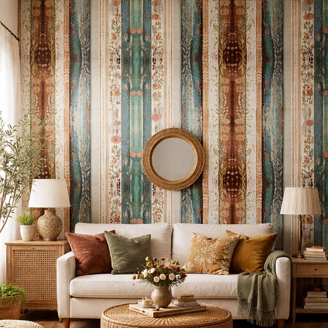 Shabby chic mixed patterns wallpaper  (Creator Uploaded)