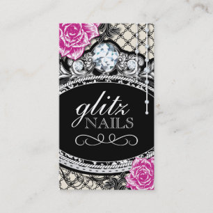 Shabby Chic Nail Salon Business Cards