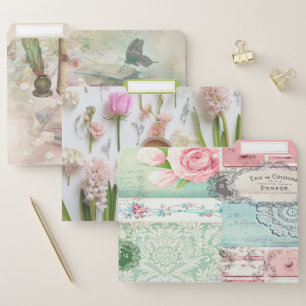 Shabby Chic Pastel Colors File Folder