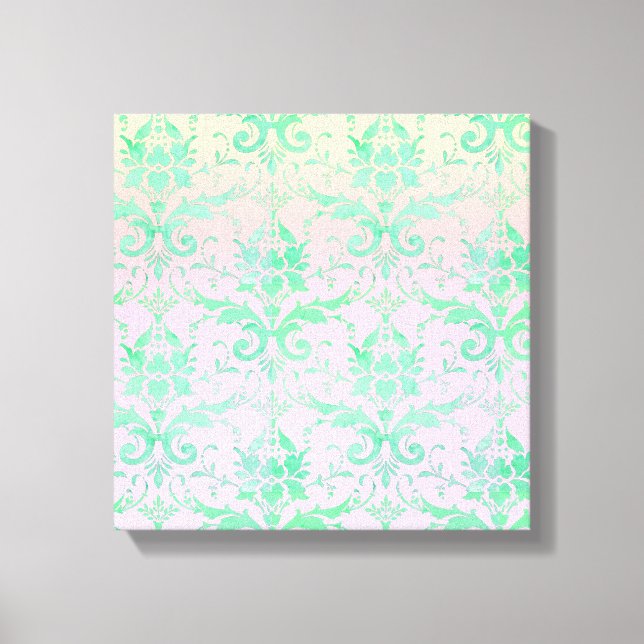 Shabby Chic Pastel Sunrise Canvas Wall Art (Front)
