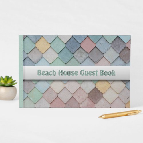 Shabby Chic Pastel Tiles Guest Book