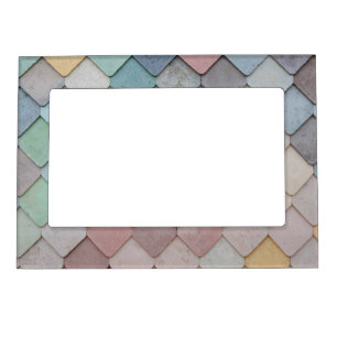 Shabby Chic Pastel Tiles Magnetic Frame