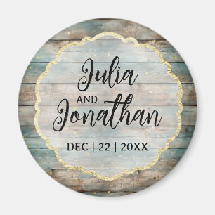 Shabby Chic Pastel Wood  Magnet