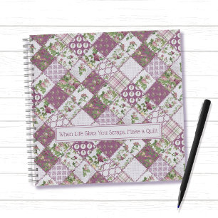 Shabby Chic Patchwork Quilt Notebook
