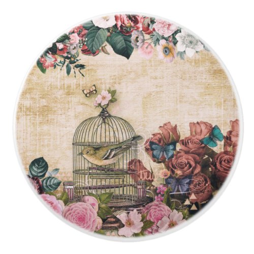 shabby chicpatternvictorianvintage collagechic ceramic knob