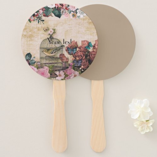 shabby chicpatternvictorianvintage collagechic hand fan