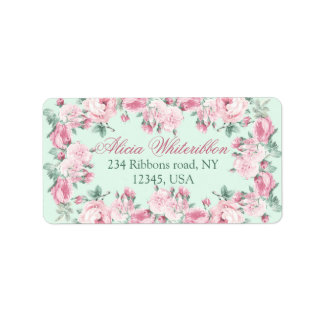 Shabby chic personalized address labels