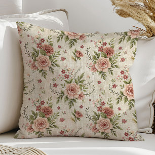 Shabby Chic Pillow Pastel Floral Vintage Elegance