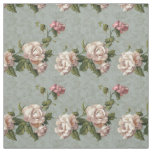 Shabby Chic Pink and White Gardenias Fabric