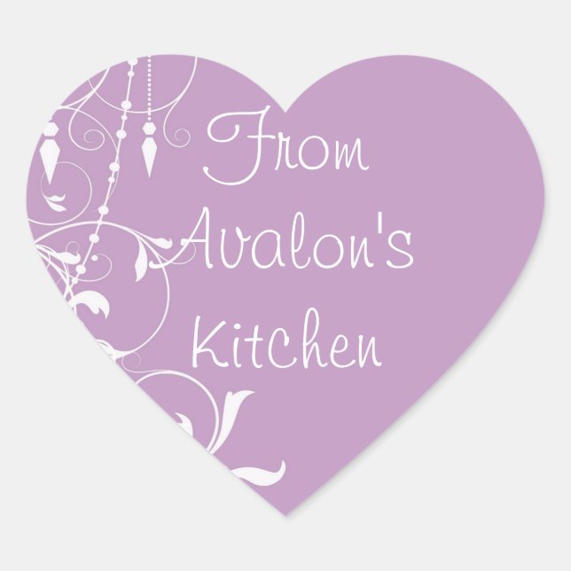 Shabby Chic Pink Baking Stickers (Front)