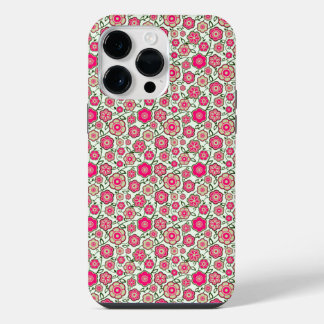 Shabby Chic Pink Floral iPhone 14 Pro Max Case