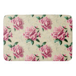 Shabby Chic Pink Gardenias Bath Mat