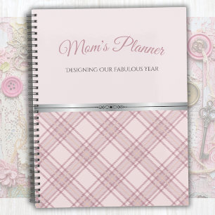 Shabby Chic Pink Plaid Mom’s Fabulous Year Planner